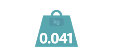 Weight showing 0.041 Kg
