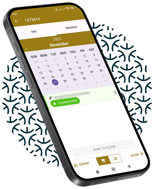 Cellphone showing vaccines in calendar